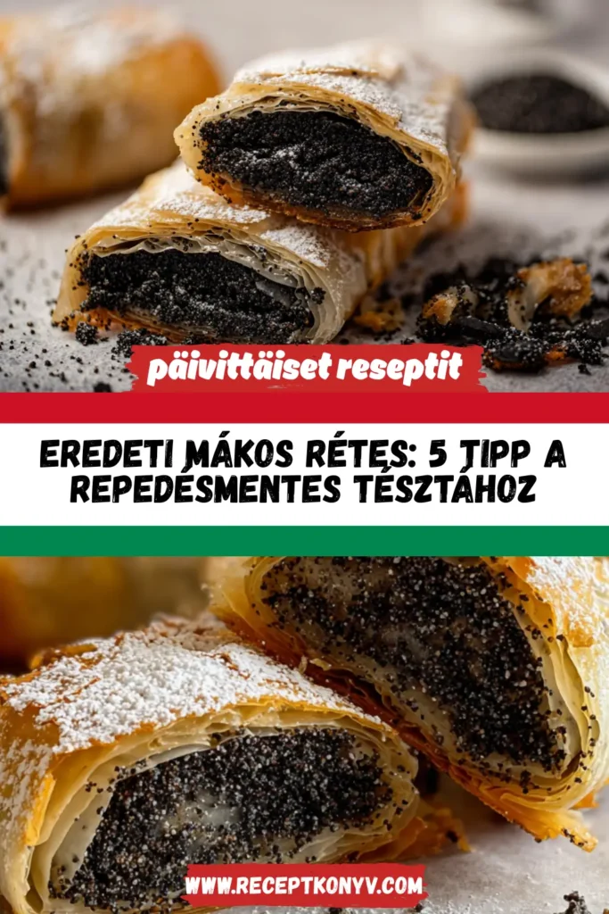 Eredeti mákos rétes: 5 tipp a repedésmentes tésztához