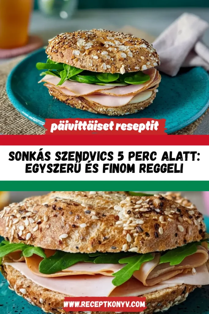 Sonkás szendvics 5 perc alatt: Egyszerű és finom reggeli