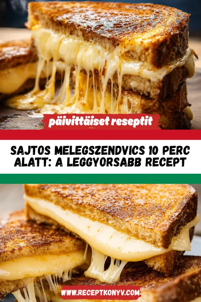 Sajtos melegszendvics 10 perc alatt: a leggyorsabb recept