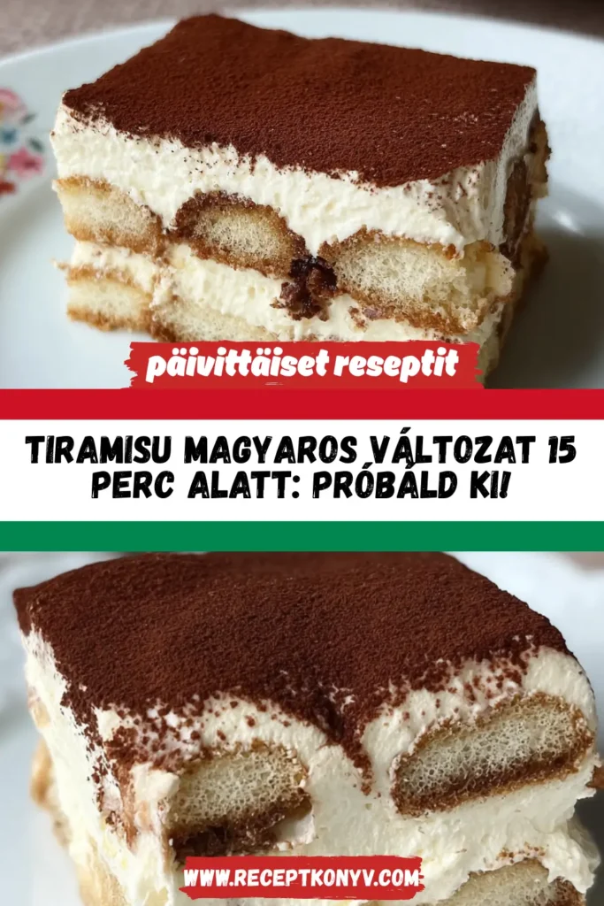 Tiramisu magyaros változat 15 perc alatt: Próbáld ki!