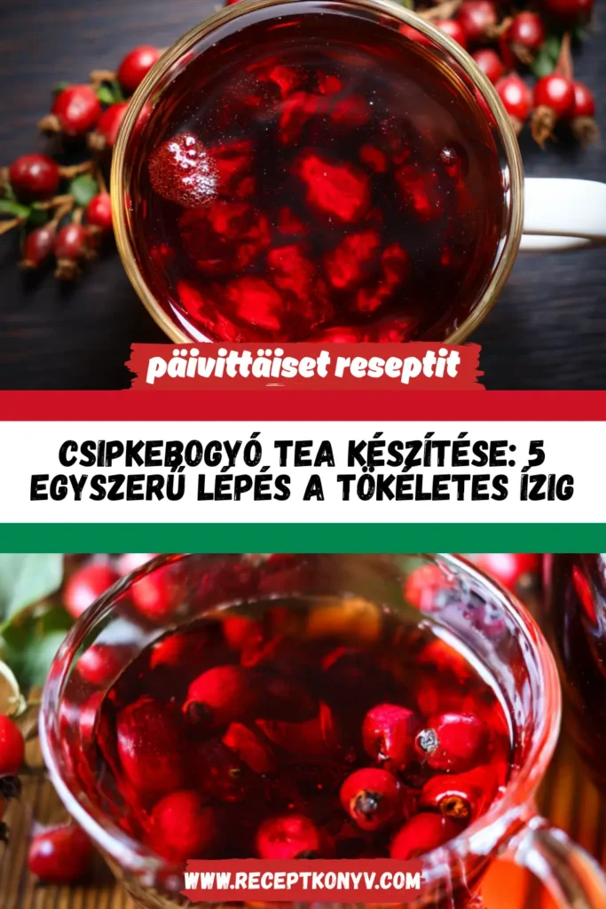 Csipkebogyó tea készítése: 5 egyszerű lépés a tökéletes ízig