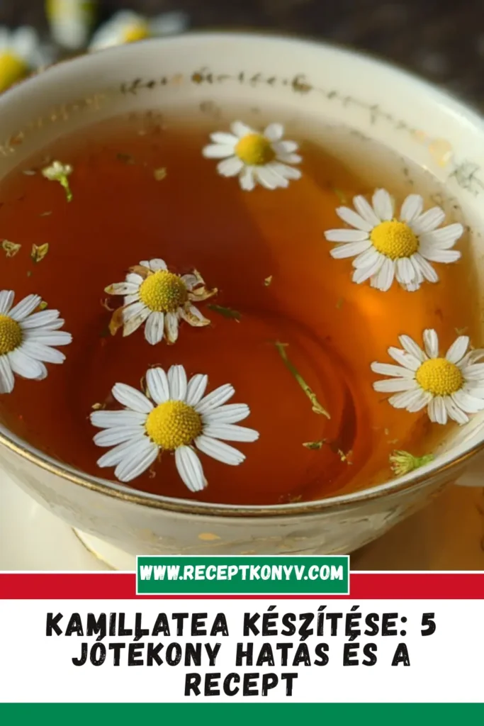 Kamillatea készítése: 5 jótékony hatás és a recept