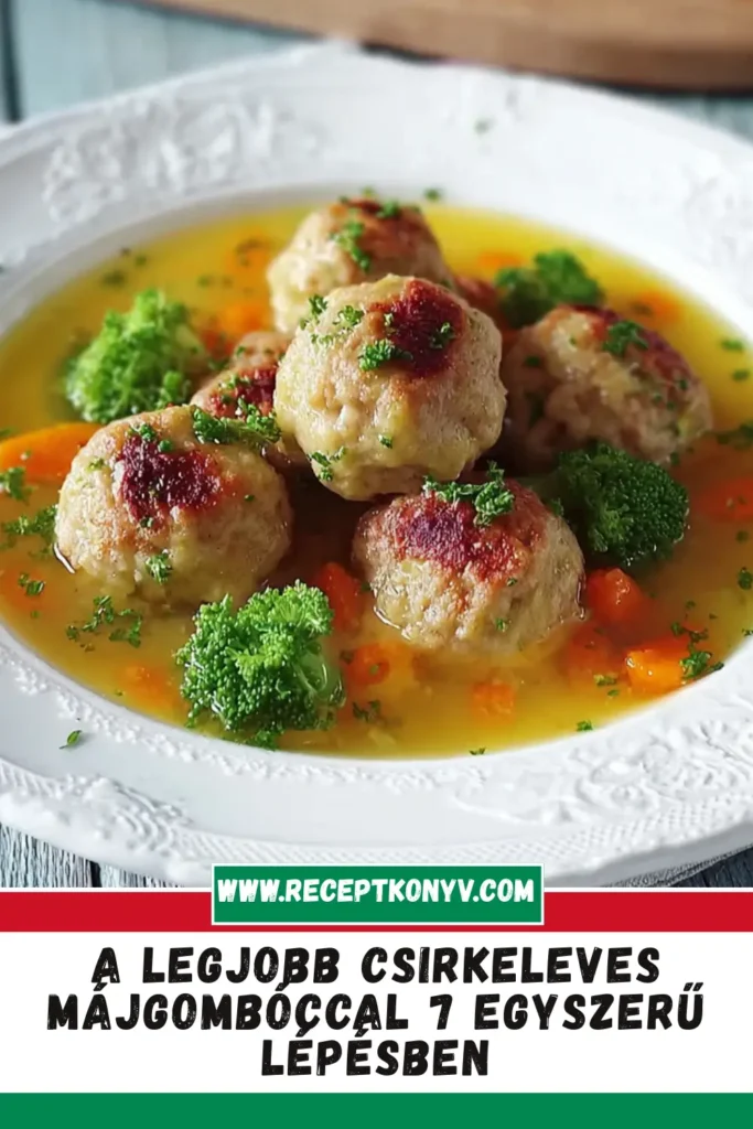 A legjobb csirkeleves májgombóccal 7 egyszerű lépésben
