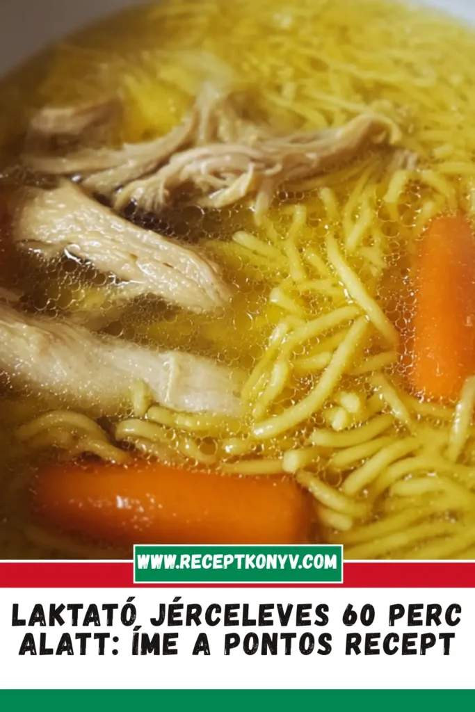 Laktató jérceleves 60 perc alatt: Íme a pontos recept