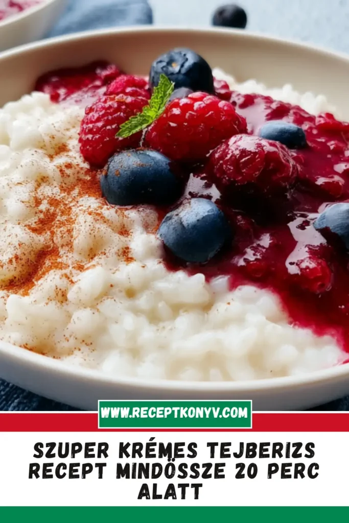 Szuper krémes tejberizs recept mindössze 20 perc alatt