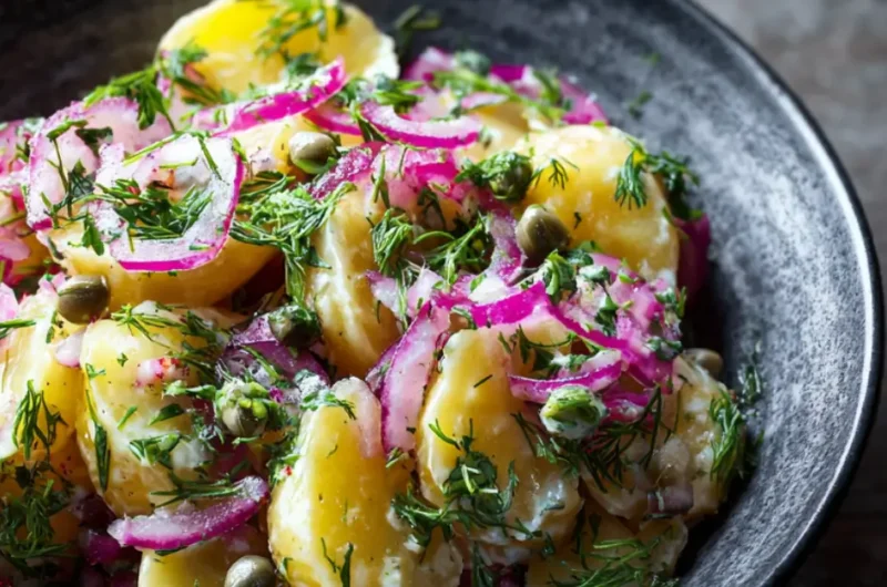 Burgonyasaláta hagymával: Kész 20 perc alatt!