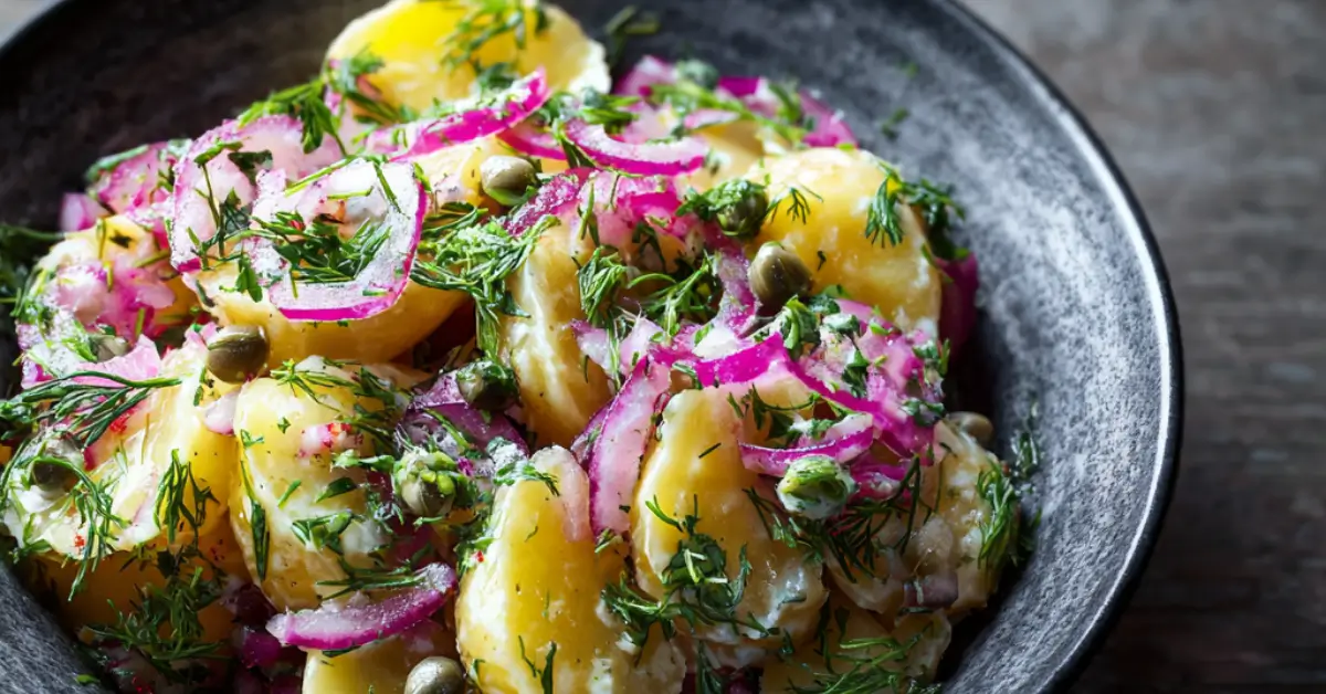 Burgonyasaláta hagymával: Kész 20 perc alatt!