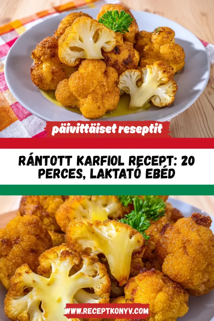 Rántott karfiol recept: 20 perces, laktató ebéd