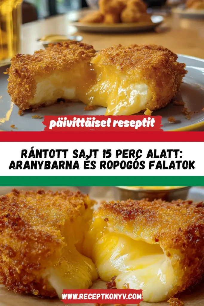 Rántott sajt 15 perc alatt: Aranybarna és ropogós falatok