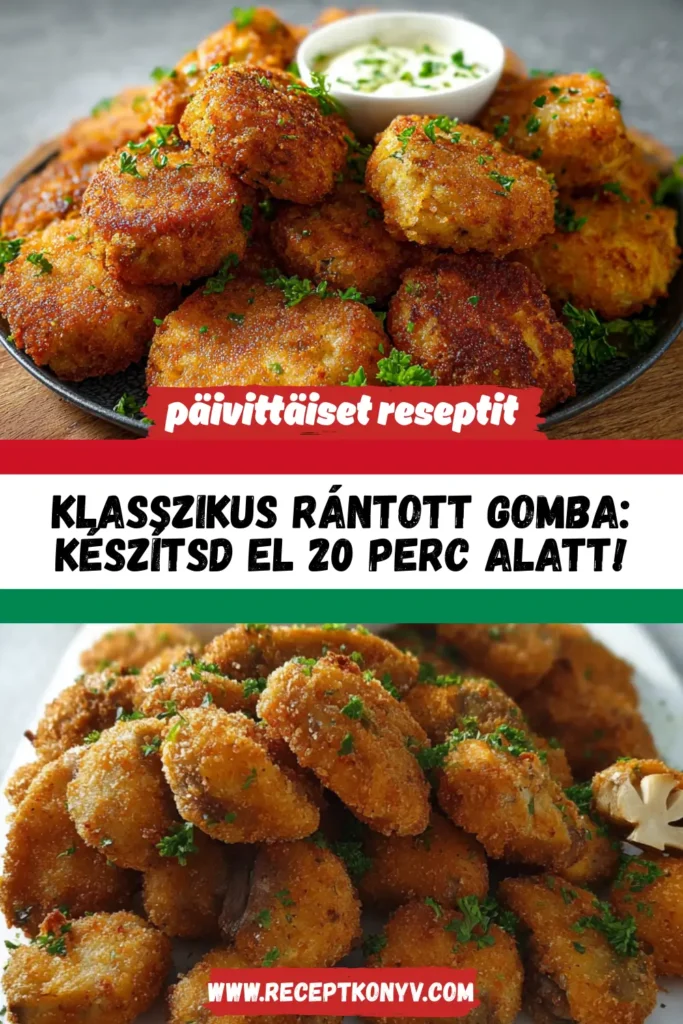 Klasszikus rántott gomba: Készítsd el 20 perc alatt!