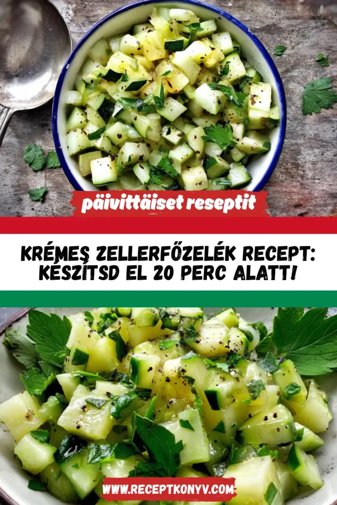 Krémes Zellerfőzelék recept: Készítsd el 20 perc alatt!