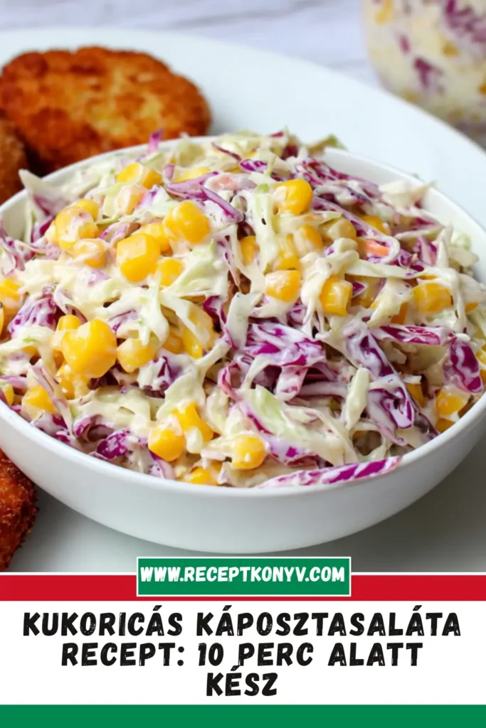 Kukoricás káposztasaláta recept: 10 perc alatt kész