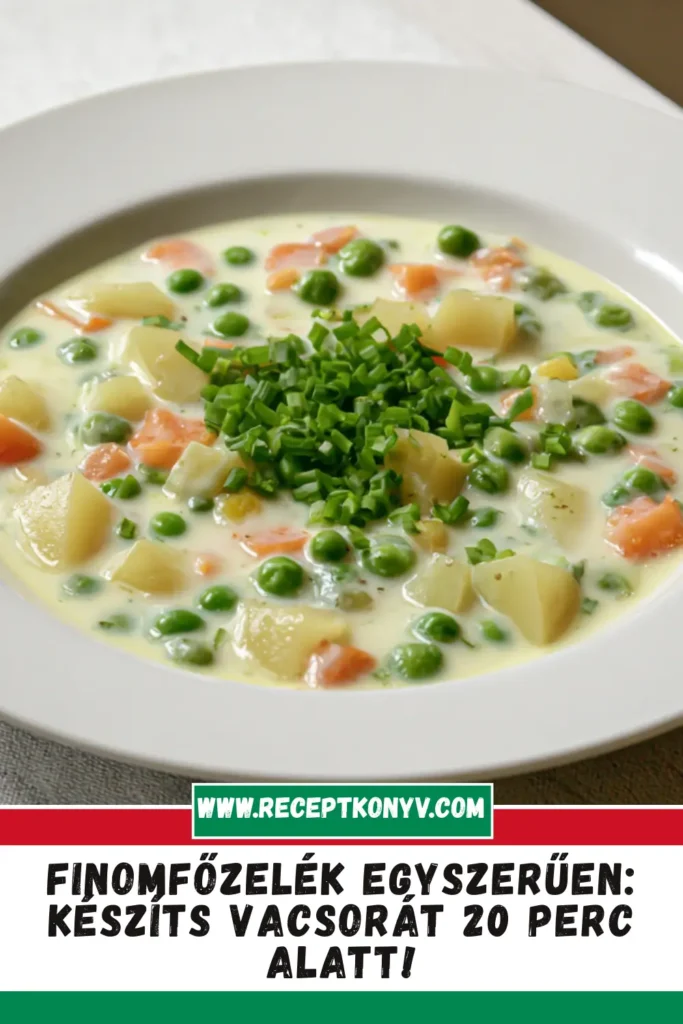 Finomfőzelék egyszerűen: készíts vacsorát 20 perc alatt!