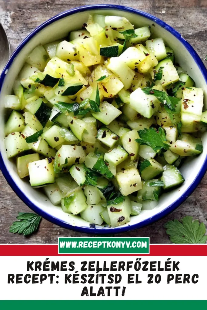 Krémes Zellerfőzelék recept: Készítsd el 20 perc alatt!