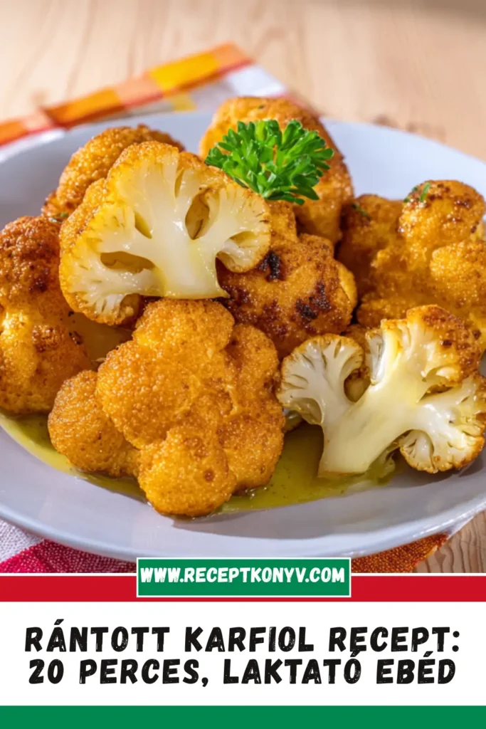 Rántott karfiol recept: 20 perces, laktató ebéd