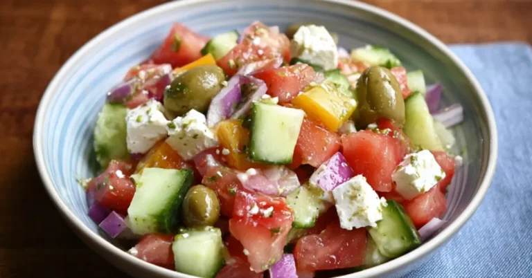 Görög saláta recept: Friss ebéd kész 10 perc alatt