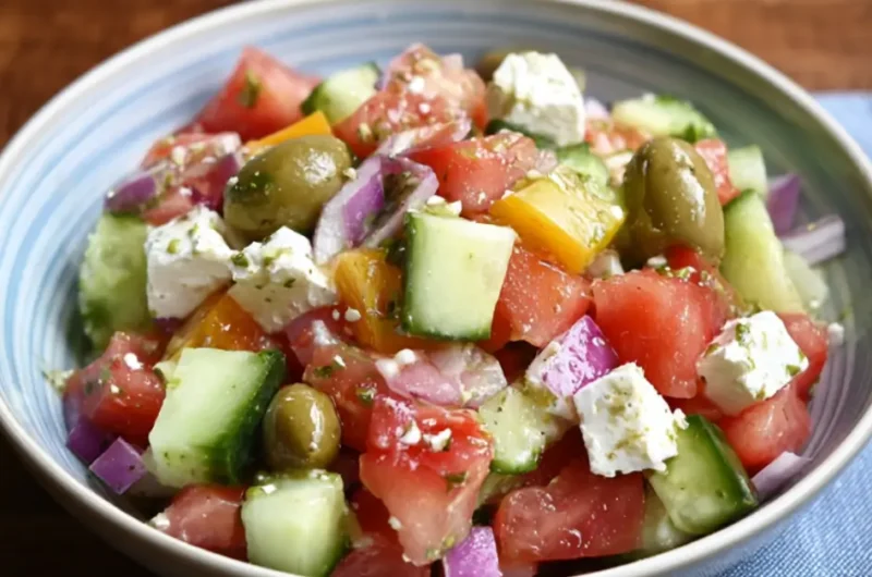 Görög Saláta Recept: Friss Ebéd Kész 10 Perc Alatt