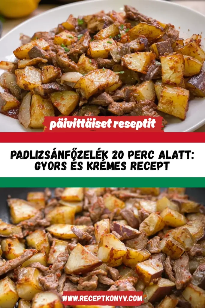Padlizsánfőzelék 20 perc alatt: gyors és krémes recept