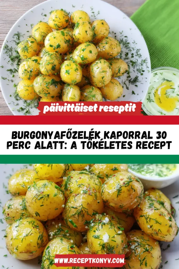 Burgonyafőzelék kaporral 30 perc alatt: a tökéletes recept