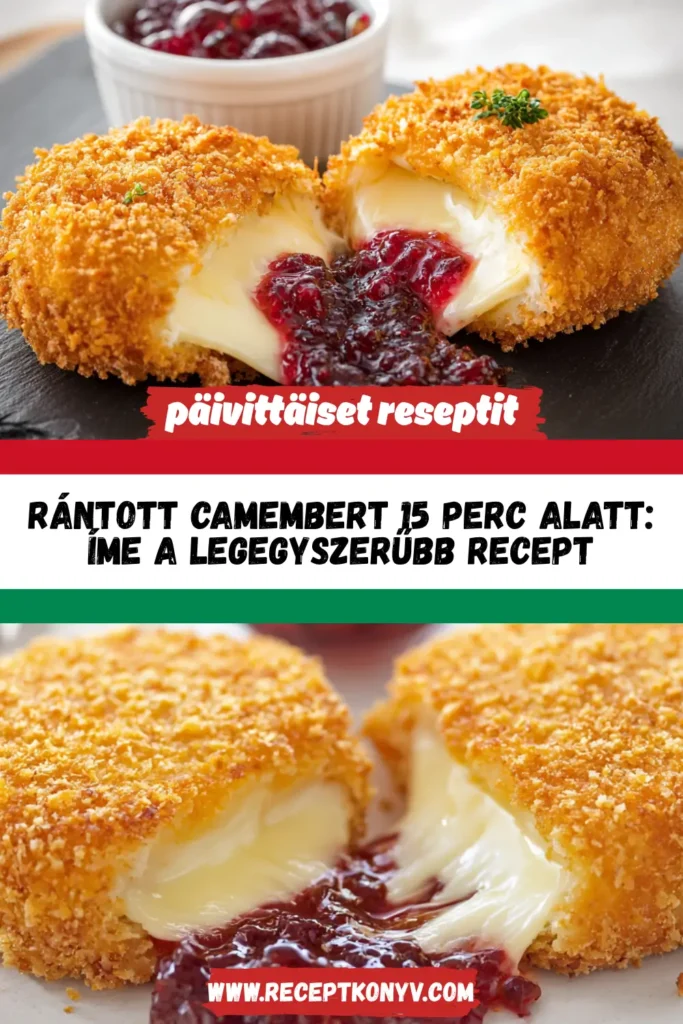 Rántott camembert 15 perc alatt: íme a legegyszerűbb recept