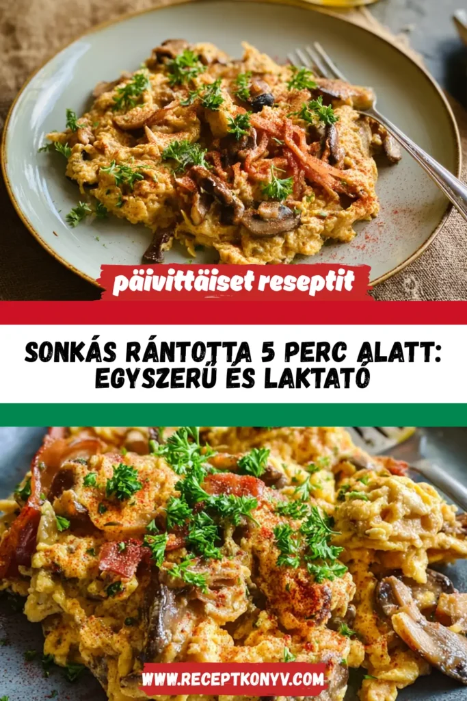 Sonkás rántotta 5 perc alatt: Egyszerű és laktató