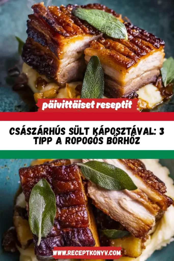 Császárhús sült káposztával: 3 tipp a ropogós bőrhöz