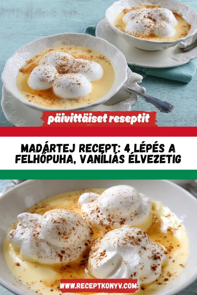 Madártej recept: 4 lépés a felhőpuha, vaníliás élvezetig