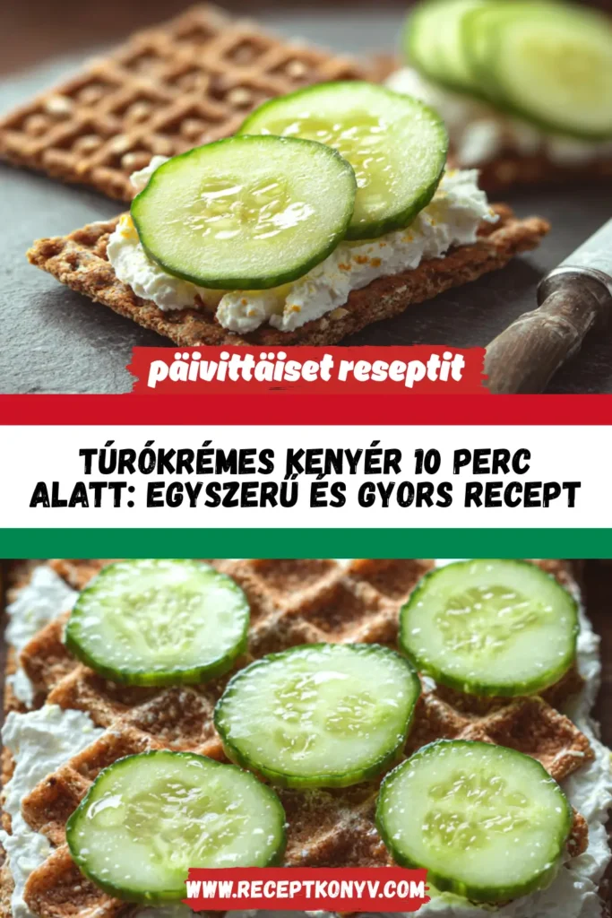 Túrókrémes kenyér 10 perc alatt: Egyszerű és gyors recept