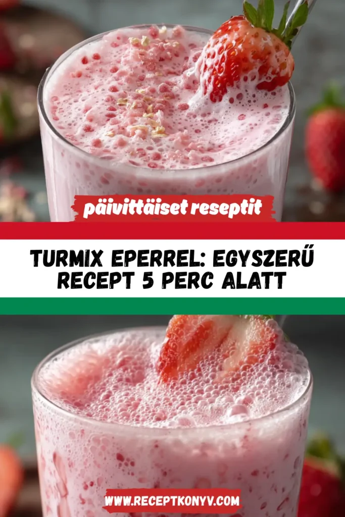 Turmix eperrel: Egyszerű recept 5 perc alatt