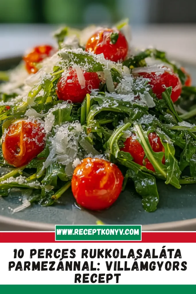 10 perces rukkolasaláta parmezánnal: Villámgyors recept