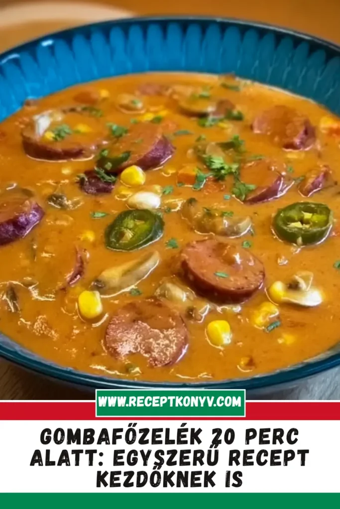 Gombafőzelék 20 perc alatt: Egyszerű recept kezdőknek is