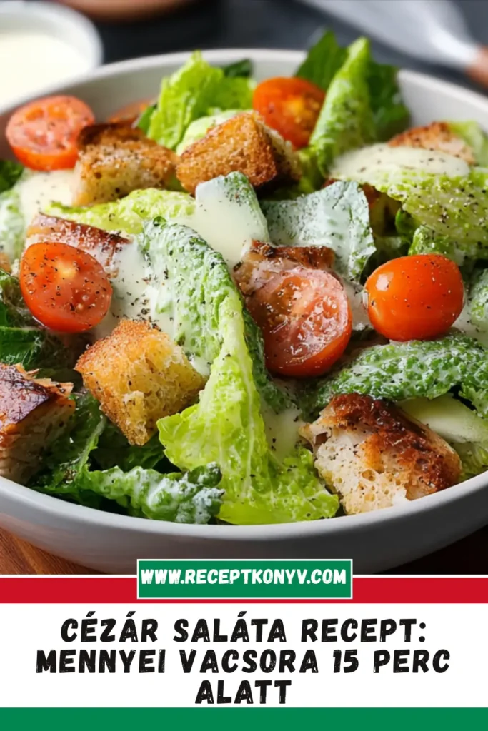 Cézár saláta recept: Mennyei vacsora 15 perc alatt