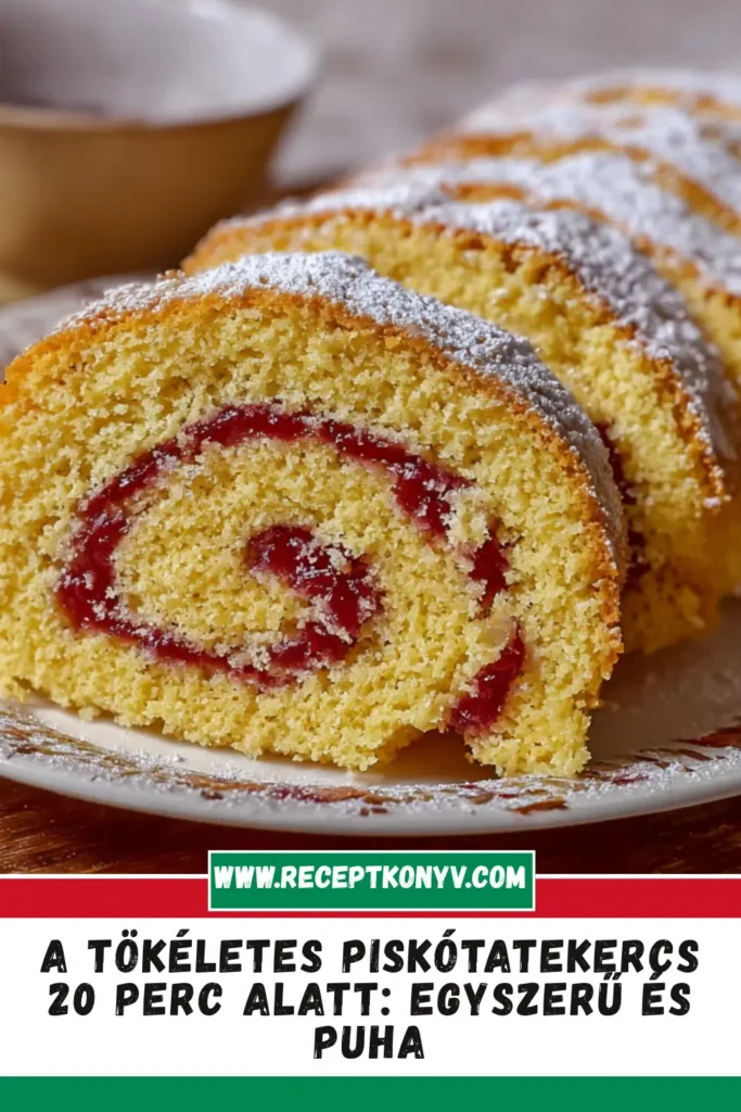 A tökéletes Piskótatekercs 20 perc alatt: Egyszerű és puha