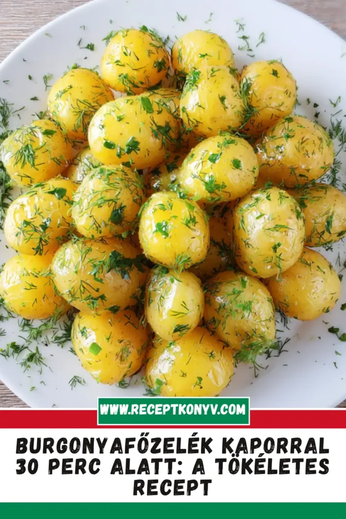 Burgonyafőzelék kaporral 30 perc alatt: a tökéletes recept