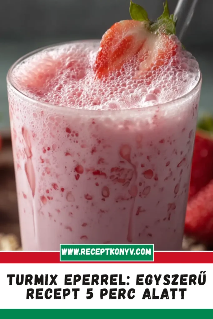 Turmix eperrel: Egyszerű recept 5 perc alatt