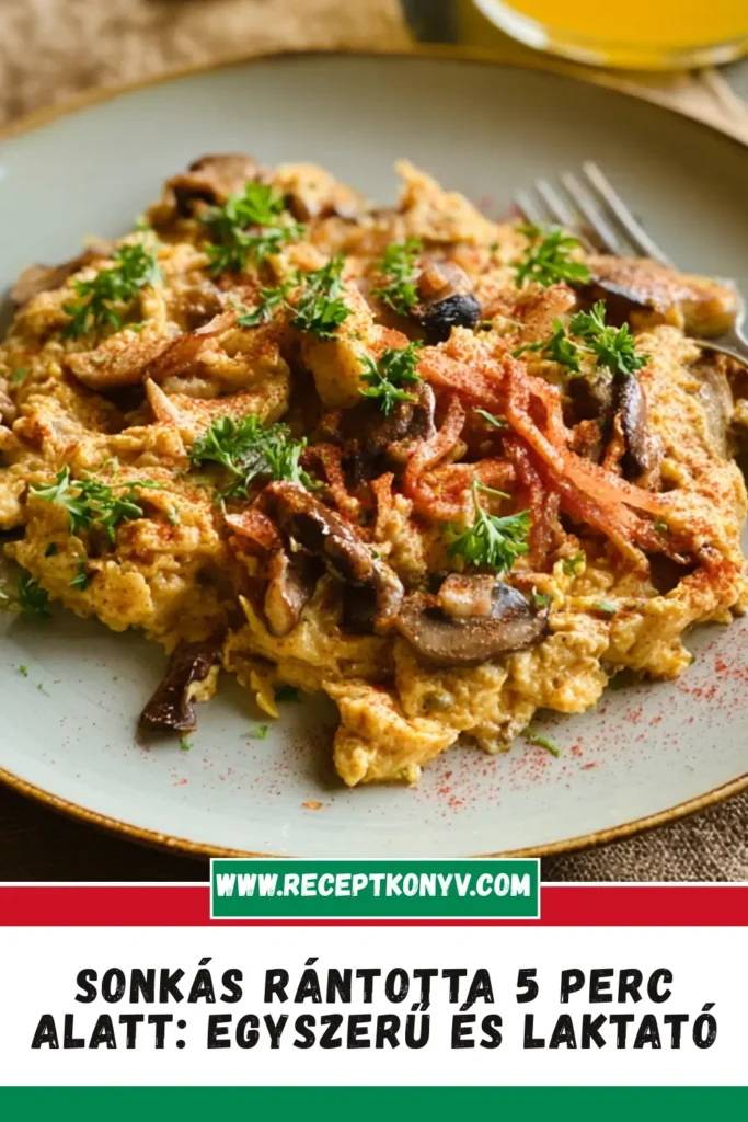 Sonkás rántotta 5 perc alatt: Egyszerű és laktató