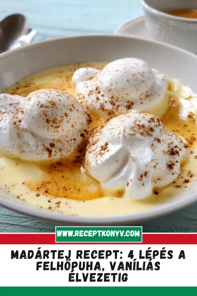 Madártej recept: 4 lépés a felhőpuha, vaníliás élvezetig