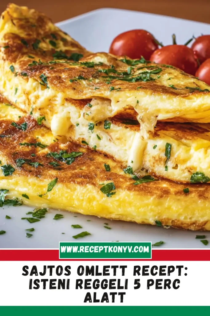 Sajtos omlett recept: Isteni reggeli 5 perc alatt