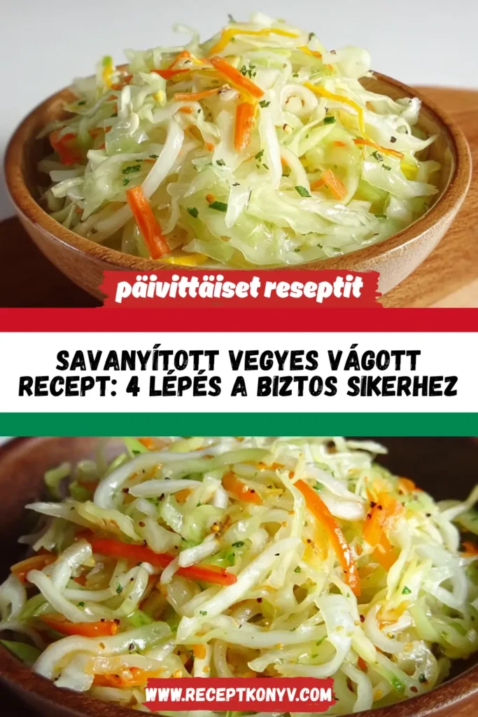 Savanyított vegyes vágott recept: 4 lépés a biztos sikerhez