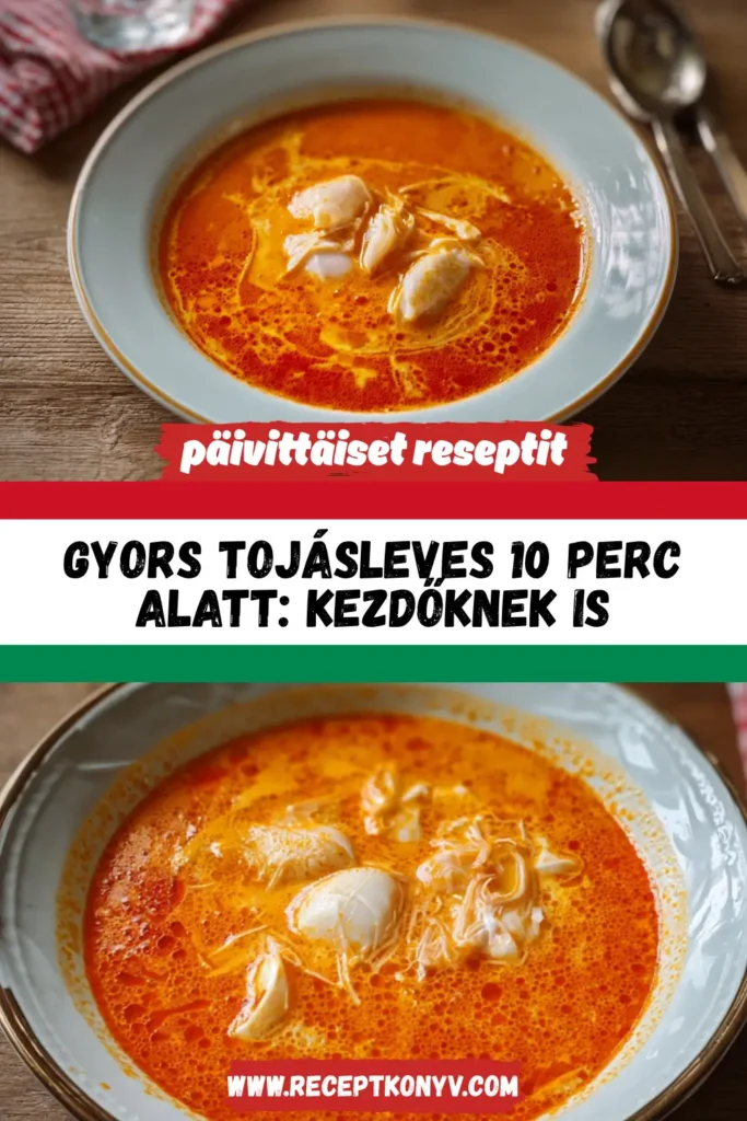Gyors tojásleves 10 perc alatt: Kezdőknek is