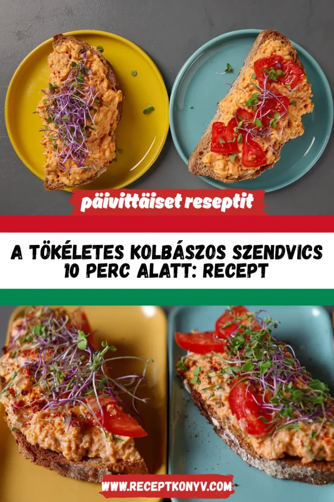 A tökéletes kolbászos szendvics 10 perc alatt: Recept