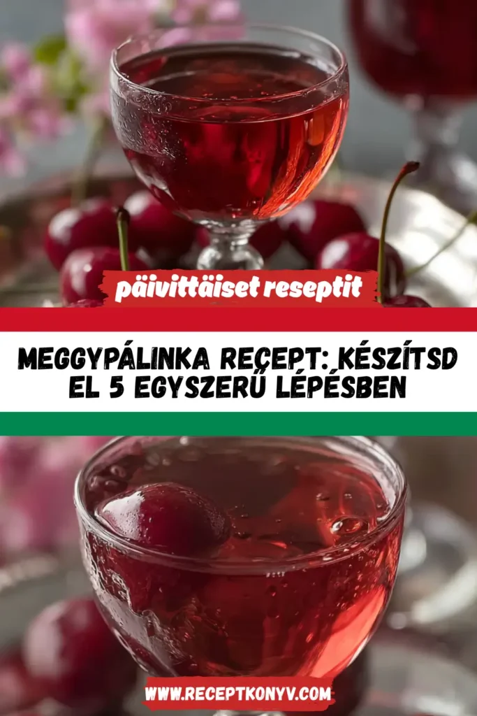 Meggypálinka recept: Készítsd el 5 egyszerű lépésben