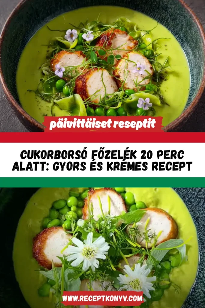 Cukorborsó főzelék 20 perc alatt: Gyors és krémes recept