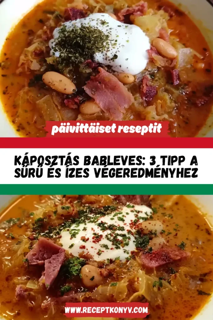 Káposztás bableves: 3 tipp a sűrű és ízes végeredményhez