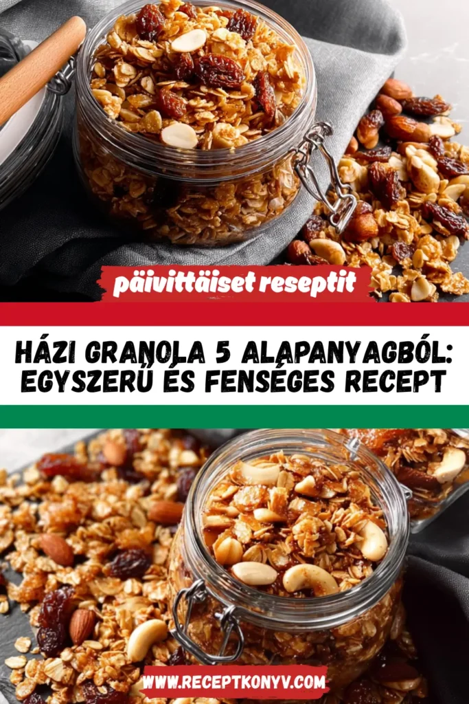 Házi granola 5 alapanyagból: Egyszerű és fenséges recept