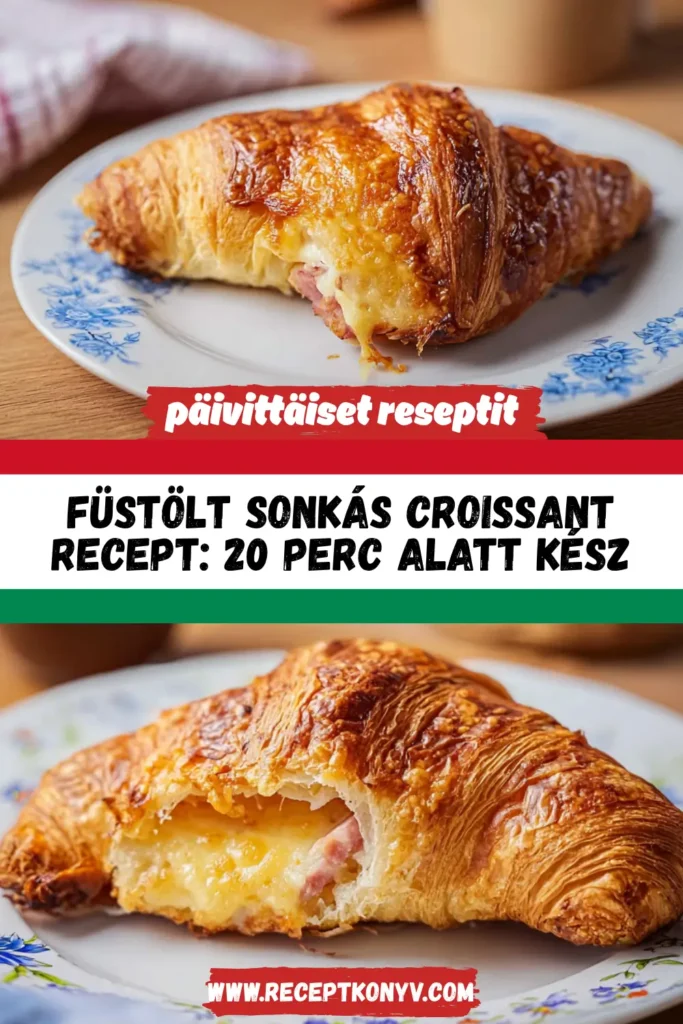 Füstölt sonkás croissant recept: 20 perc alatt kész