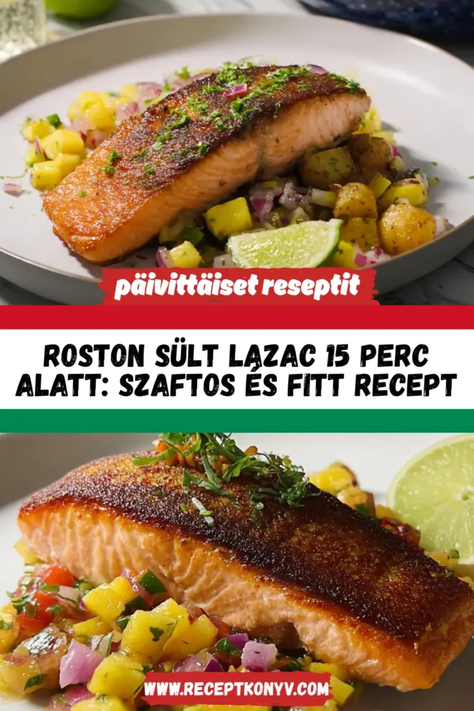 Roston sült lazac 15 perc alatt: Szaftos és fitt recept