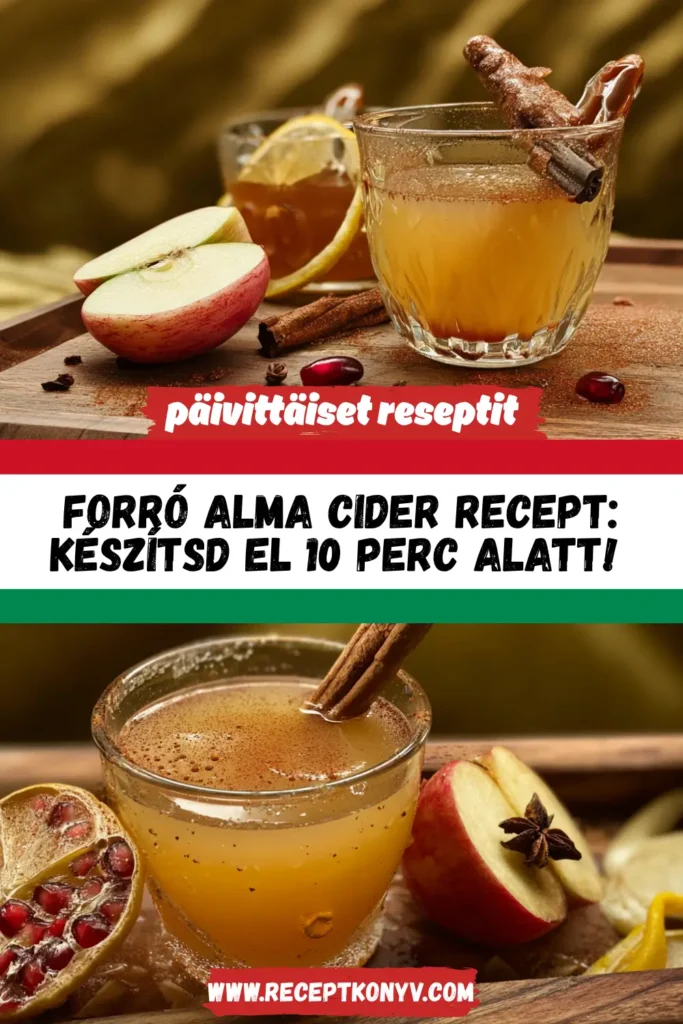 Forró alma cider recept: Készítsd el 10 perc alatt!