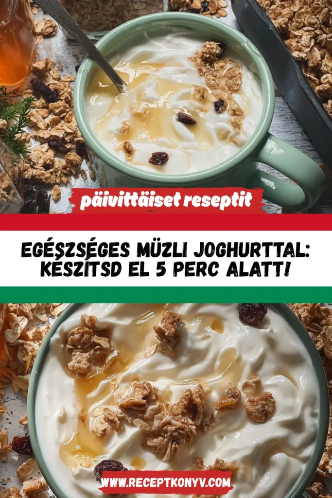 Egészséges müzli joghurttal: Készítsd el 5 perc alatt!