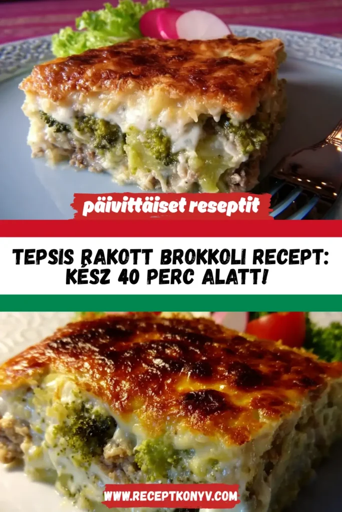 Tepsis rakott brokkoli recept: Kész 40 perc alatt!